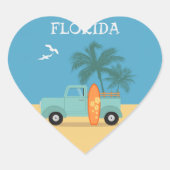 Florida:Travel Heart Sticker (Voorkant)