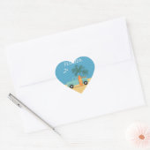 Florida:Travel Heart Sticker (Envelop)