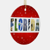 Florida Travel Photos Kerstmis Keramisch Ornament (Rechts)