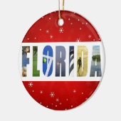 Florida Travel Photos Kerstmis Keramisch Ornament (Links)