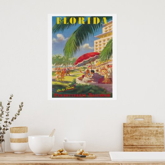 Florida Travel Poster (Keuken)