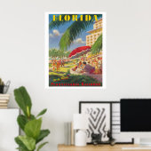 Florida Travel Poster (Thuiskantoor)