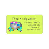 Florida Tropical Camping Long Address Wide Labels (Voorkant)