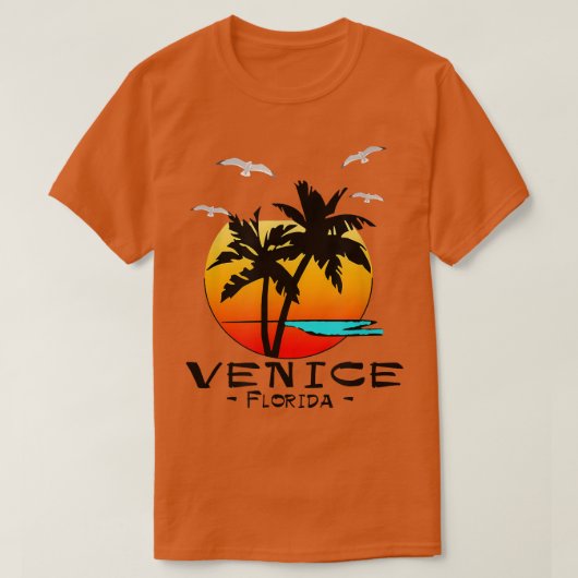 FLORIDA TROPICAL DESTINATION BEACH T-Shirt (Design voorkant)