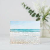 Florida Tropische strand Sand Ocean Waves Sea Shel Briefkaart (Staand voorkant)