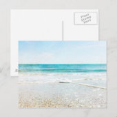 Florida Tropische strand Sand Ocean Waves Sea Shel Briefkaart (Voorkant / Achterkant)