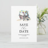 Florida Trouw Pelikaan Save The Date Sjabloon (Staand voorkant)