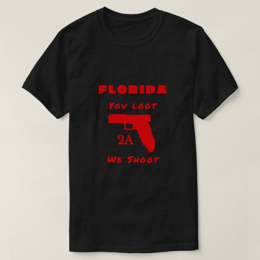 Florida Tweede Amendement Vrijheid T-shirt (Design voorkant)