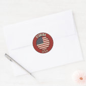 Florida United States of America Ronde Sticker (Envelop)