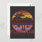  Florida United States Summer Beach Briefkaart (Voorkant / Achterkant)