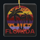 Florida United States Summer Beach Keramisch Ornament<br><div class="desc">Verbazingwekkend  Florida ontwerp voor strandliefhebbers in de zomer.</div>