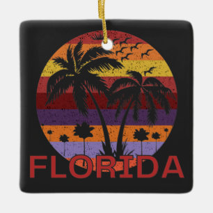 Florida United States Summer Beach Keramisch Ornament