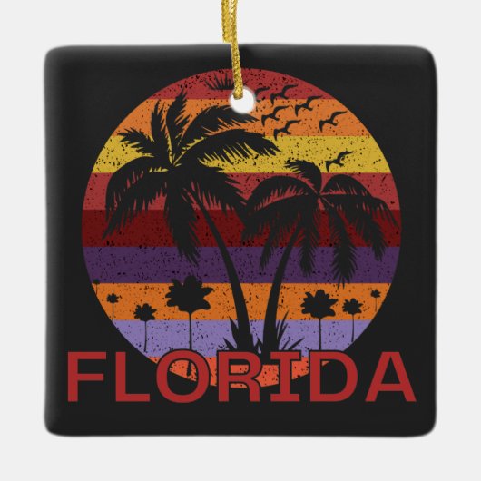 Florida United States Summer Beach Keramisch Ornament (Voorkant)