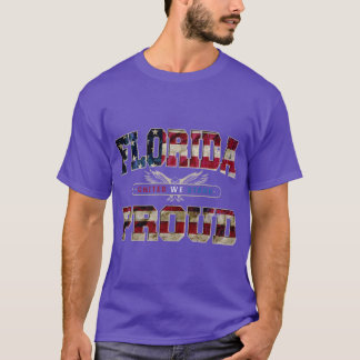 Florida United We Stand Proud Geweldige Design Gif T-shirt