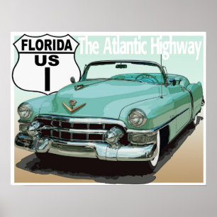 Florida US Route 1 - De Atlantische Highway Poster