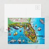 Florida USA Kaart (Voorkant / Achterkant)