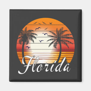  Florida USA Palm Trees Summer Beach Magneet