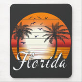  Florida USA Palm Trees Summer Beach Muismat (Voorkant)