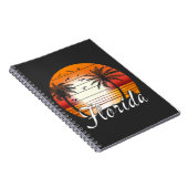  Florida USA Palm Trees Summer Beach Notitieboek (Rechterzijde)