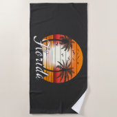 Florida USA Palm Trees Summer Beach Strandlaken (Voorkant)