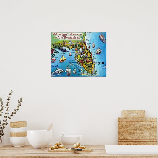 Florida USA Poster (Keuken)