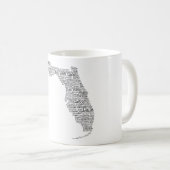 Florida USA Slang Word Art Kaart Koffie Mok (Voorkant rechts)
