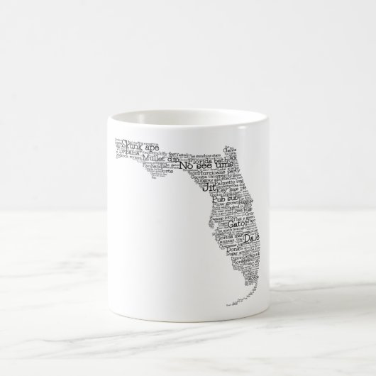 Florida USA Slang Word Art Kaart Koffie Mok (Center)
