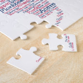 Florida USA Slang Word Art Map Jigzaag Puzzle Legpuzzel (Zijkant)