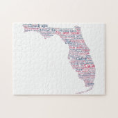 Florida USA Slang Word Art Map Jigzaag Puzzle Legpuzzel (Horizontaal)