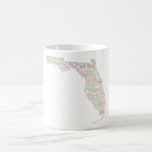 Florida USA Slang Word Art Map  Koffiemok