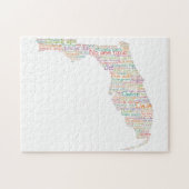 Florida USA Slang Word Art Map Legpuzzel (Horizontaal)