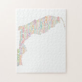 Florida USA Slang Word Art Map Legpuzzel (Verticaal)