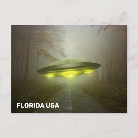 FLORIDA USA SPACESHIP UFO ART Briefkaarten (Voorkant)