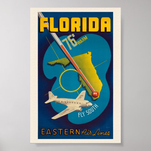 Florida USA Vintage Poster 1938 (Voorkant)
