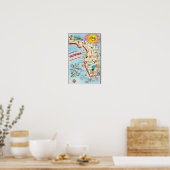 FLORIDA USA, Welkom Kaart Poster (Keuken)