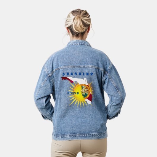 Florida Vacation Denim Jacket (Model)