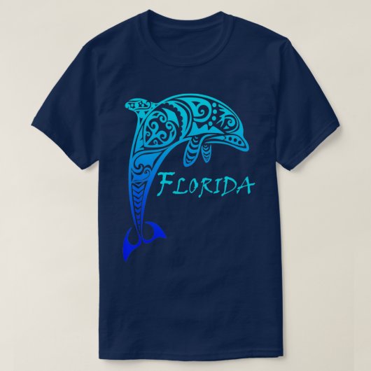 Florida Vacation Retro Dolphin T-shirt (Design voorkant)