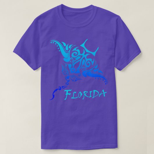 Florida Vacation  Retro StingRay T-shirt (Design voorkant)