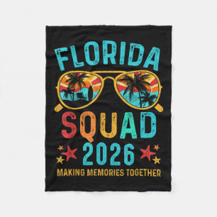 Florida Vacation Squad 2026 Familie Matching Vinta Fleece Deken