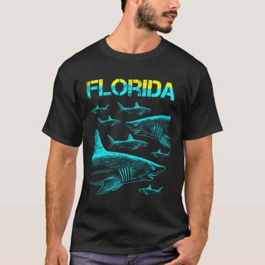 Florida Vacation With A Shark T-shirt (Voorkant)