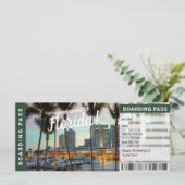 Florida Vakantie Reis Cadeau Ticket (Staand voorkant)