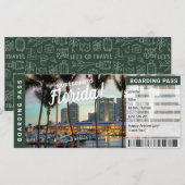 Florida Vakantie Reis Cadeau Ticket (Voorkant / Achterkant)