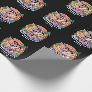 Florida Vakantie Schattige Cool Summer Alligator F Cadeaupapier