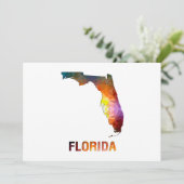 FLORIDA VAN DE STAATSKaart van de veelhoek Mosaic Kaart (Staand voorkant)