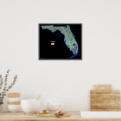 Florida van het poster van de ruimtesatellieten (Keuken)