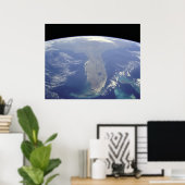 Florida vanaf Space Canvas Print (Thuiskantoor)