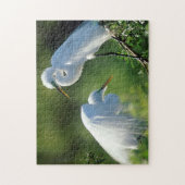 Florida, Venetië, Audubon Sanctuary, Common Egret Legpuzzel (Verticaal)