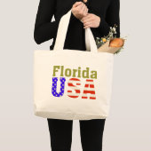 Florida Verenigde Staten! Grote Tote Bag (Voorkant (product))