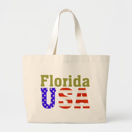 Florida Verenigde Staten! Grote Tote Bag (Voorkant)