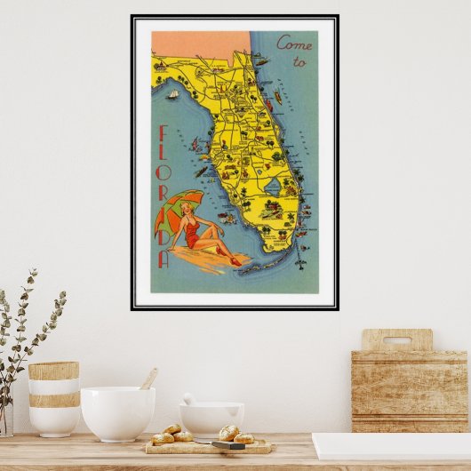 Florida, Verenigde Staten - Poster (Keuken)